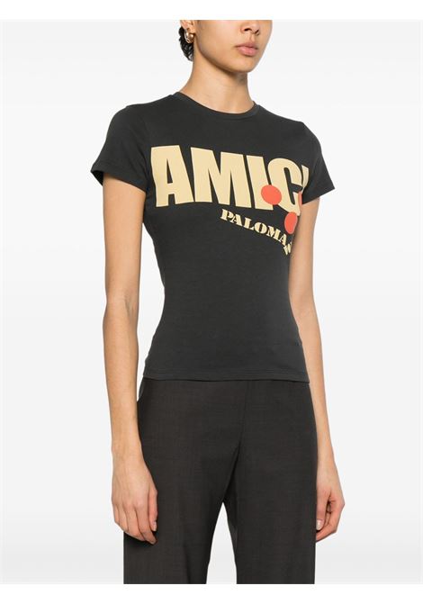 amici t-shirt woman black  PALOMA WOOL | UDB802999